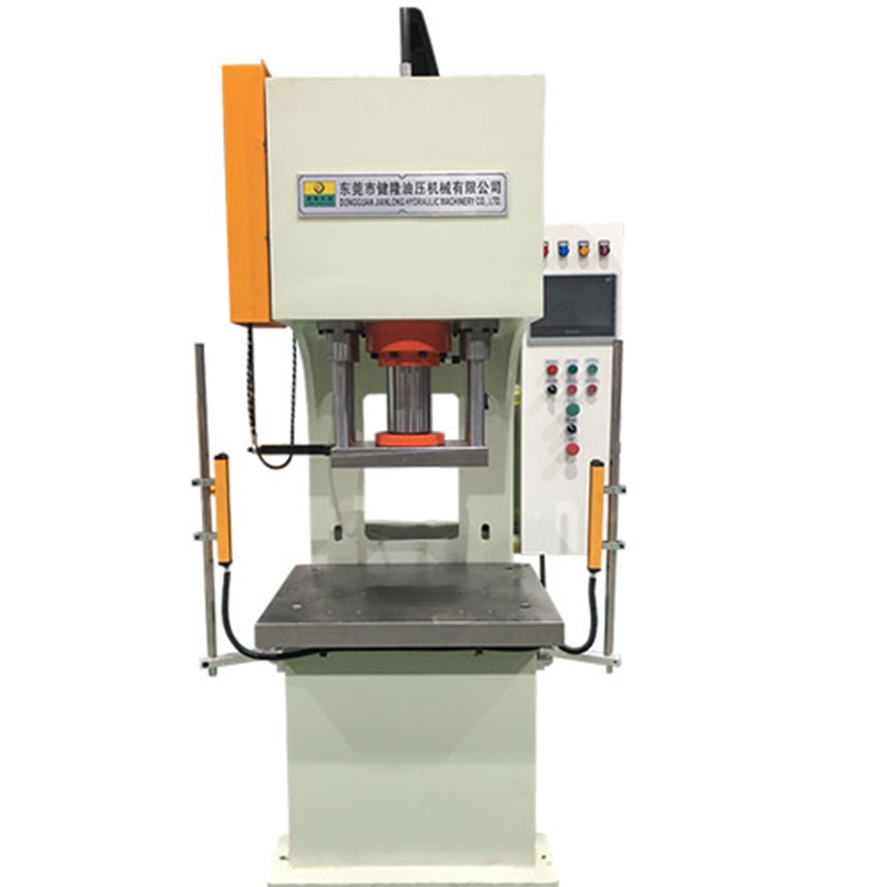 Bow type single arm rapid hydraulic press