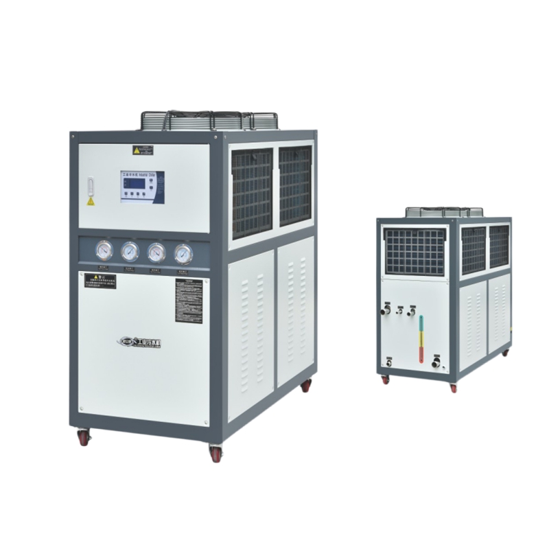 Which hydraulic presses require a water chiller?   