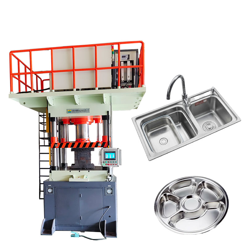 Features of the Structure, Edge Pressing System, and Control System of a Stretching Hydraulic Press